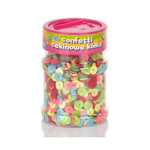 Cekiny Astra, Kółka Mix Fluo, 100g